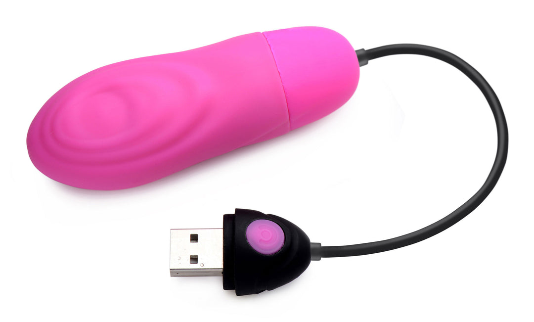 7x Pulsing Rechargeable Silicone Vibrator - Pink