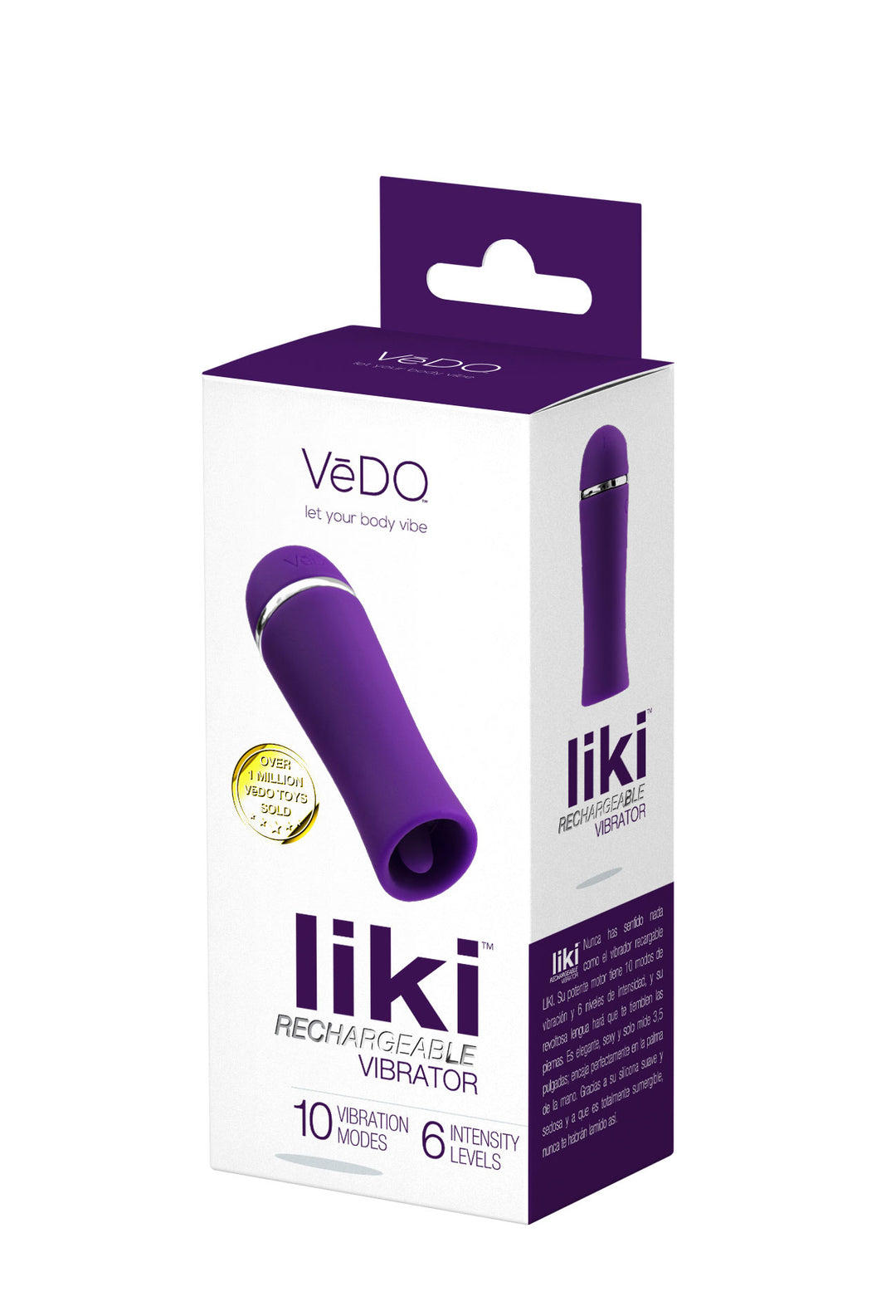 Liki Rechargeable Flicker Vibe - Deep Purple