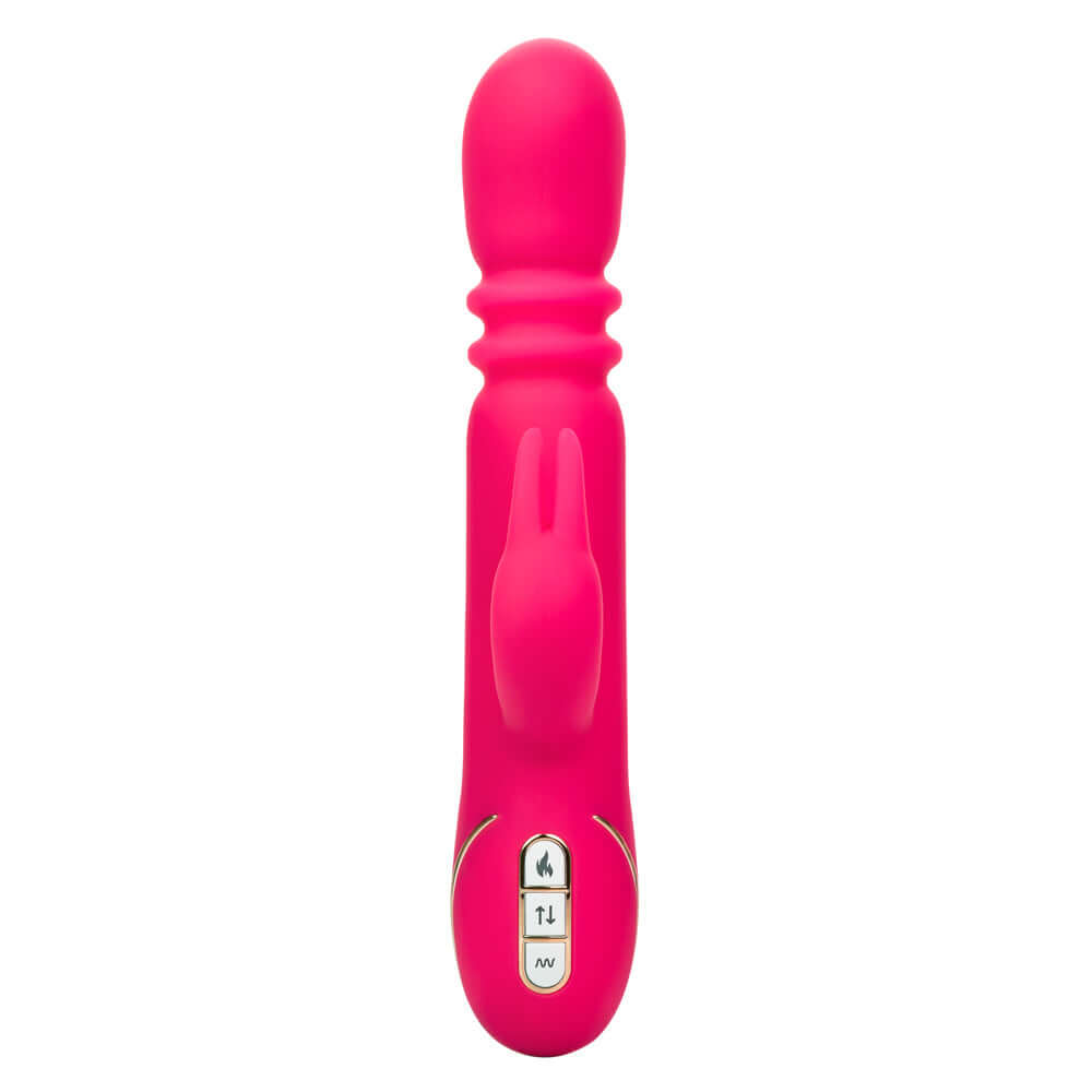 Jack Rabbit Signature Heated Silicone Triple  Fantasy Rabbit - Pink