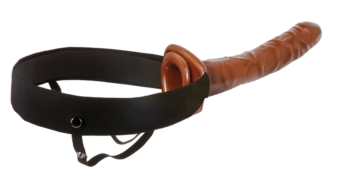 Fetish Fantasy Series 10 Inch Chocolate Dream  Hollow Strap-On