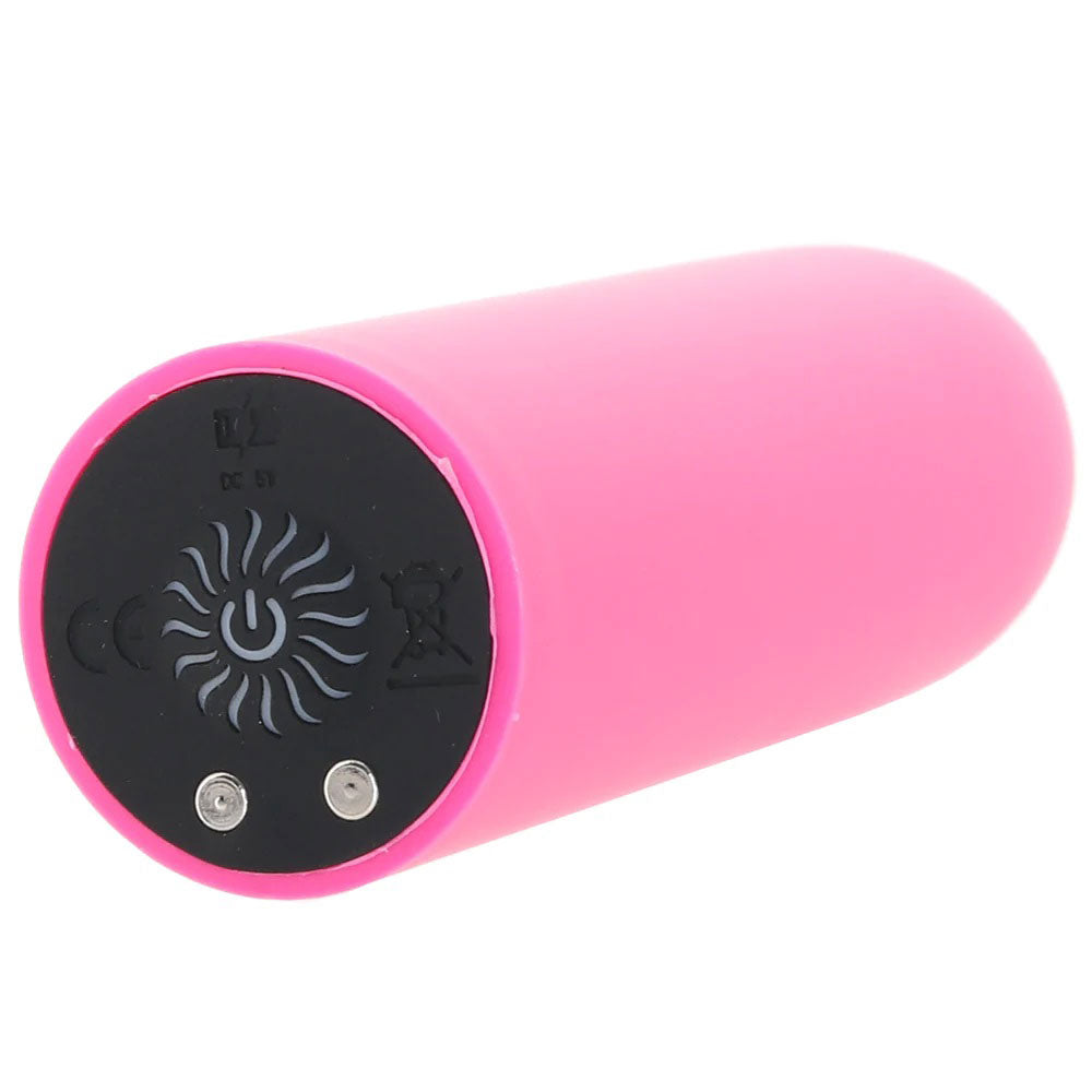 Pink Pussycat Vibrating Silicone Bullet - Pink