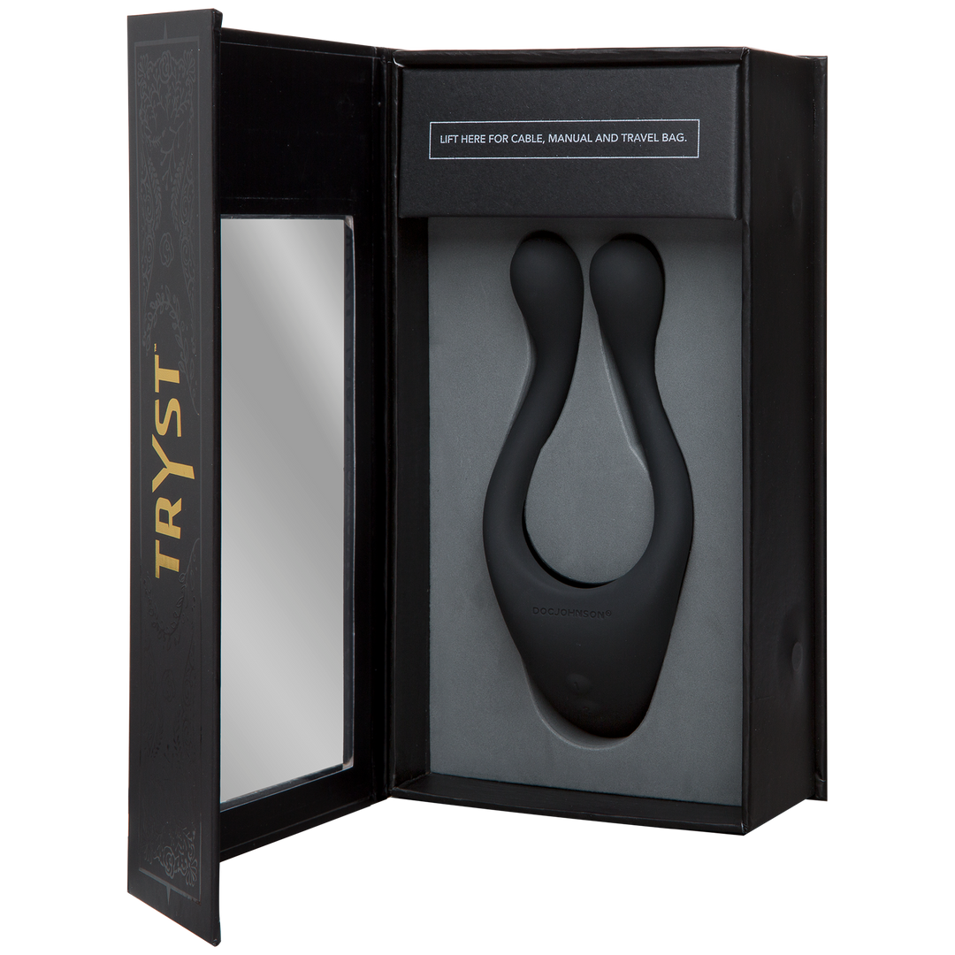 Tryst Multi Erogenous Zone Silicone Massager - Black