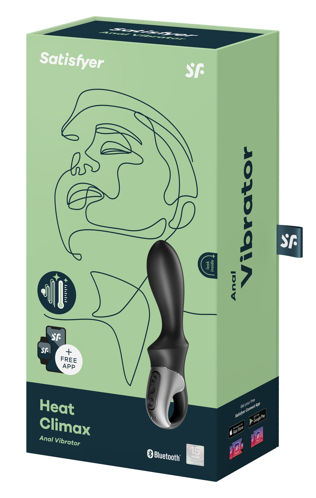 Heat Climax Anal Vibrator - Black