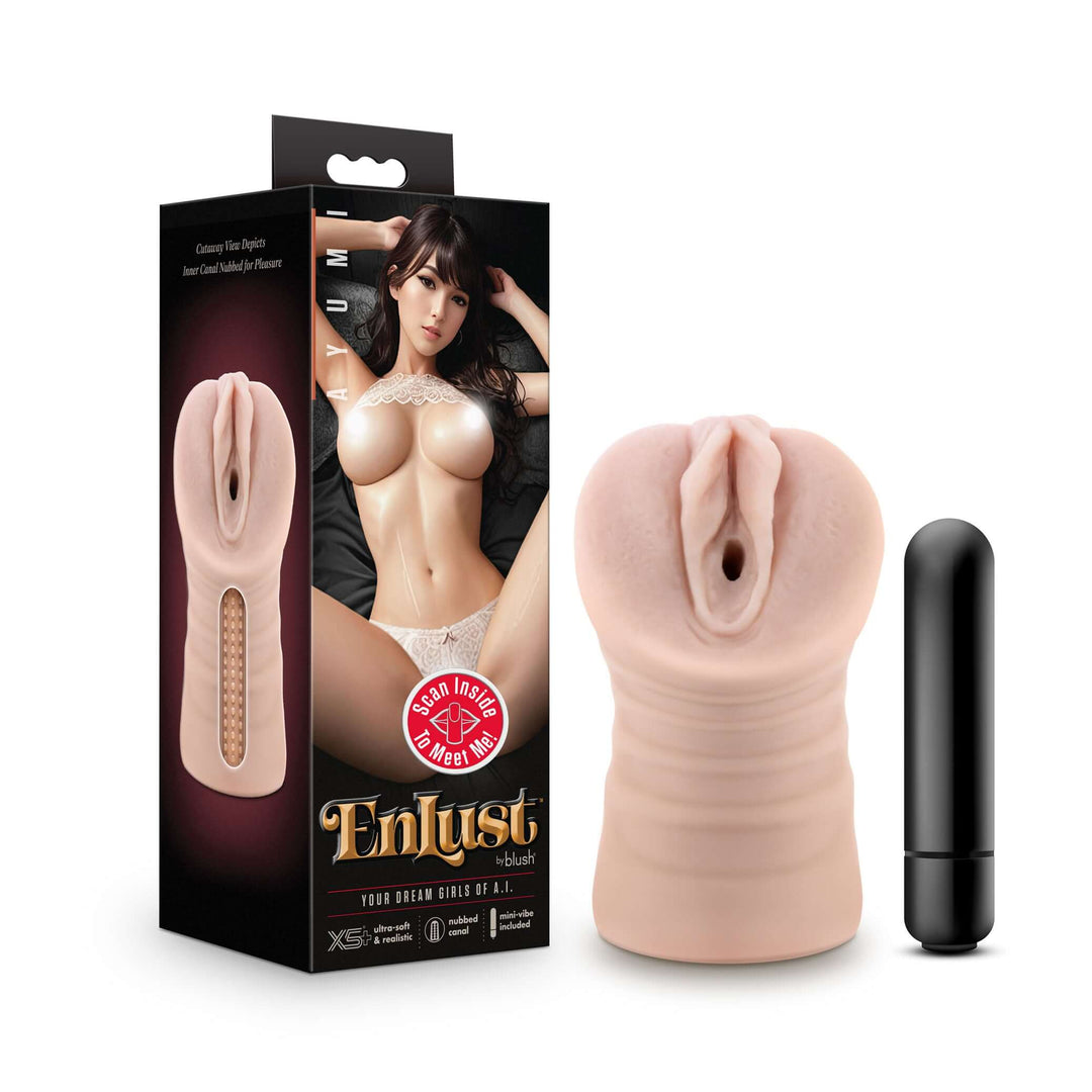 Enlust - Ayumi - Vibrating Stroker - Beige