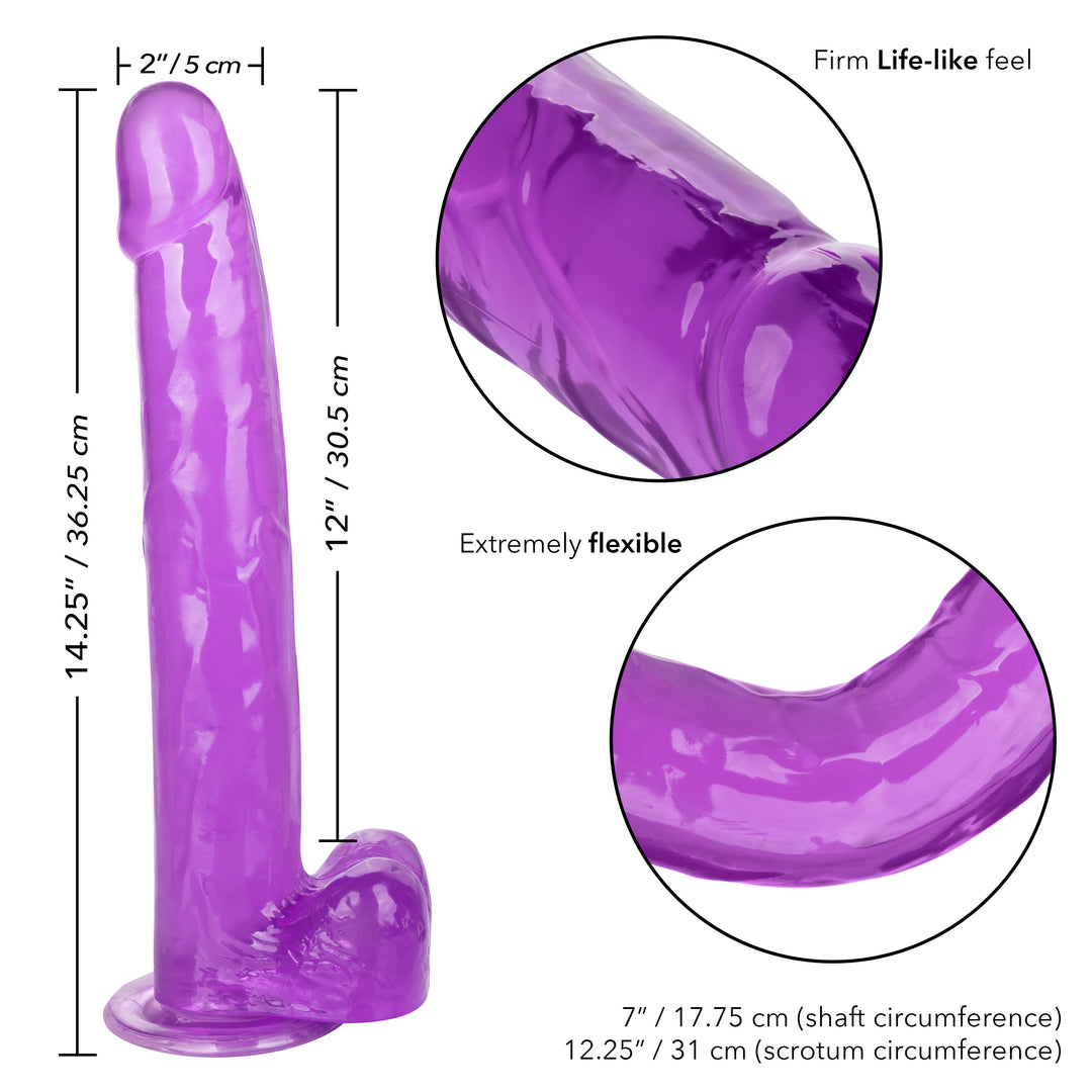 Size Queen 12 inch/30.5 Cm  - Purple