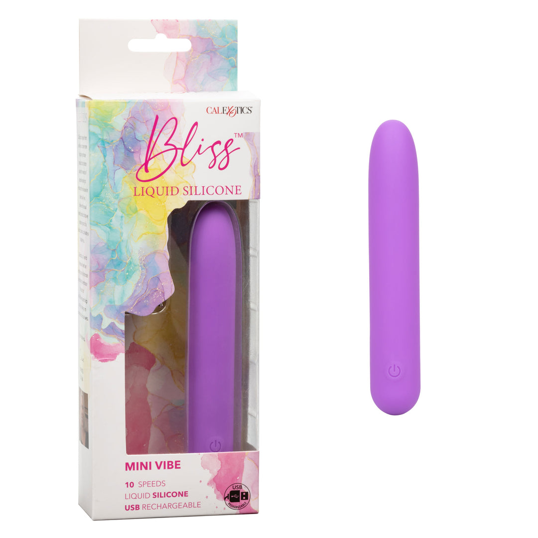 Bliss Liquid Silicone Mini G Vibe - Purple