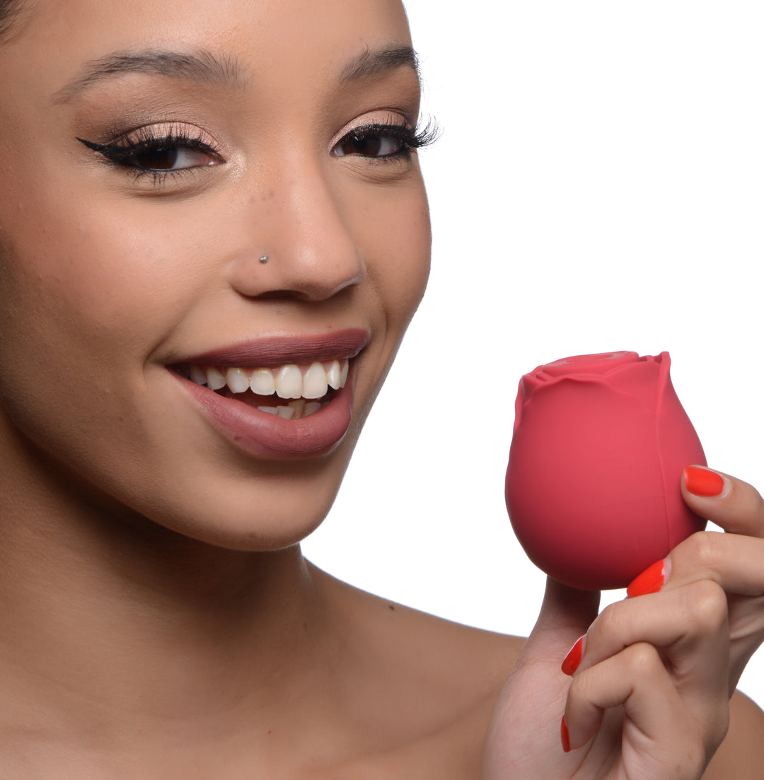 Inmi - Bloomgasm Wild Rose Silicone Suction Stimulator - Red