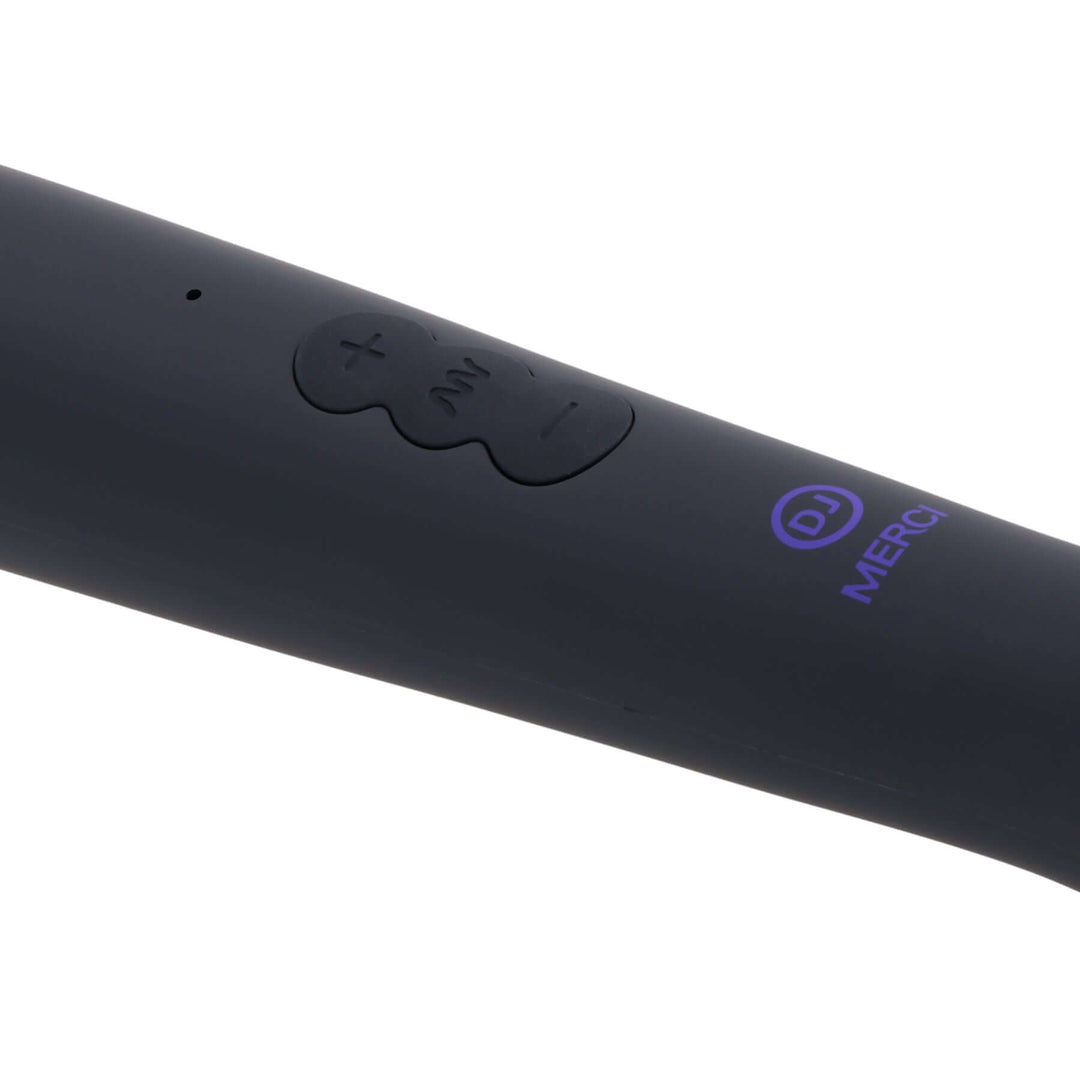 Merci - Rechargeable Power Wand - Ultra - Powerful Silicone Wand Massager - Black