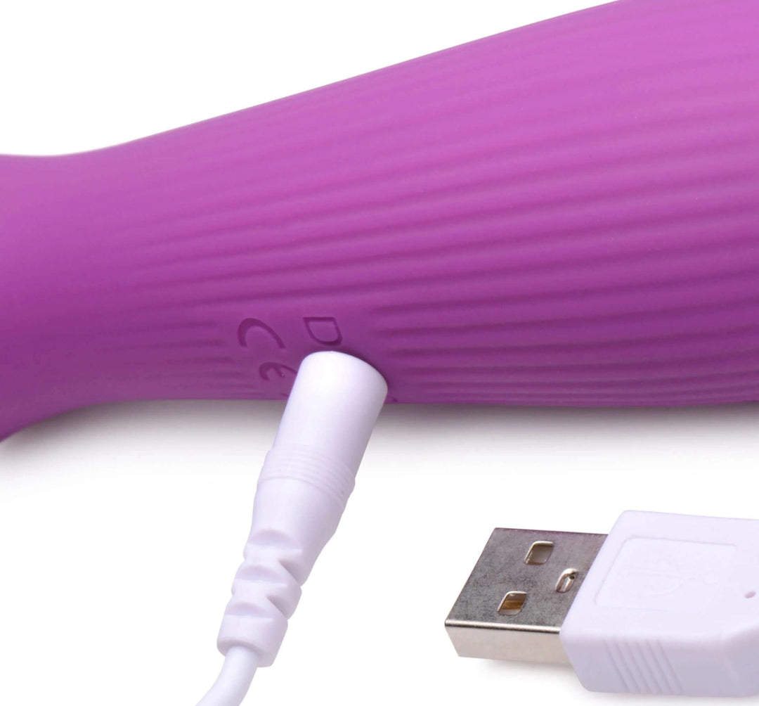 Silicone Wand Massager - Violet