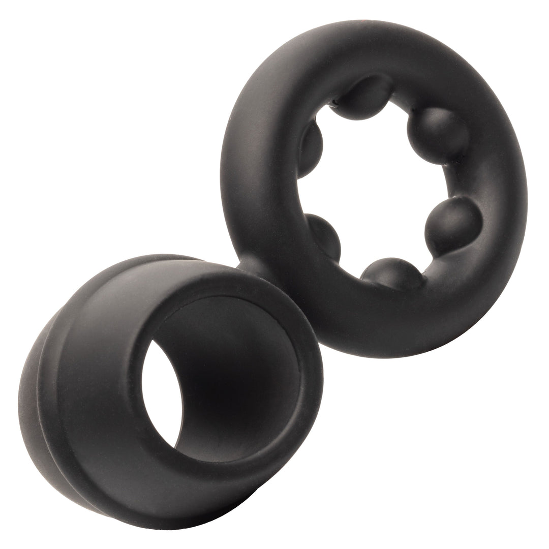 Alpha Liquid Silicone Dual Support Magnum Ring - Black