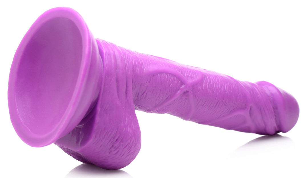 Pop Pecker 6.5 Inch Dildo With Balls - Purple