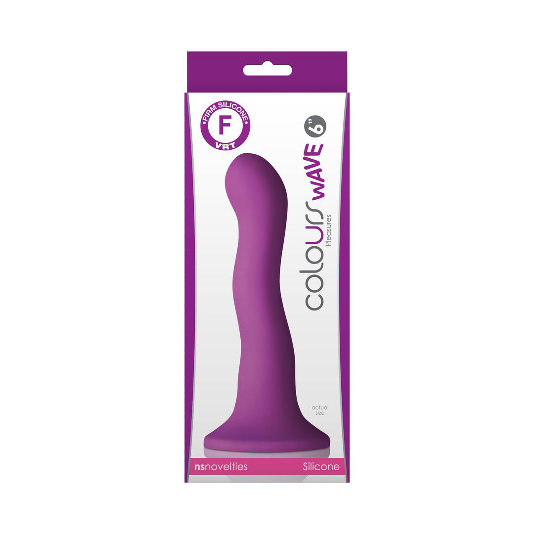 Colours - Wave - 6 Inch Dildo - Purple