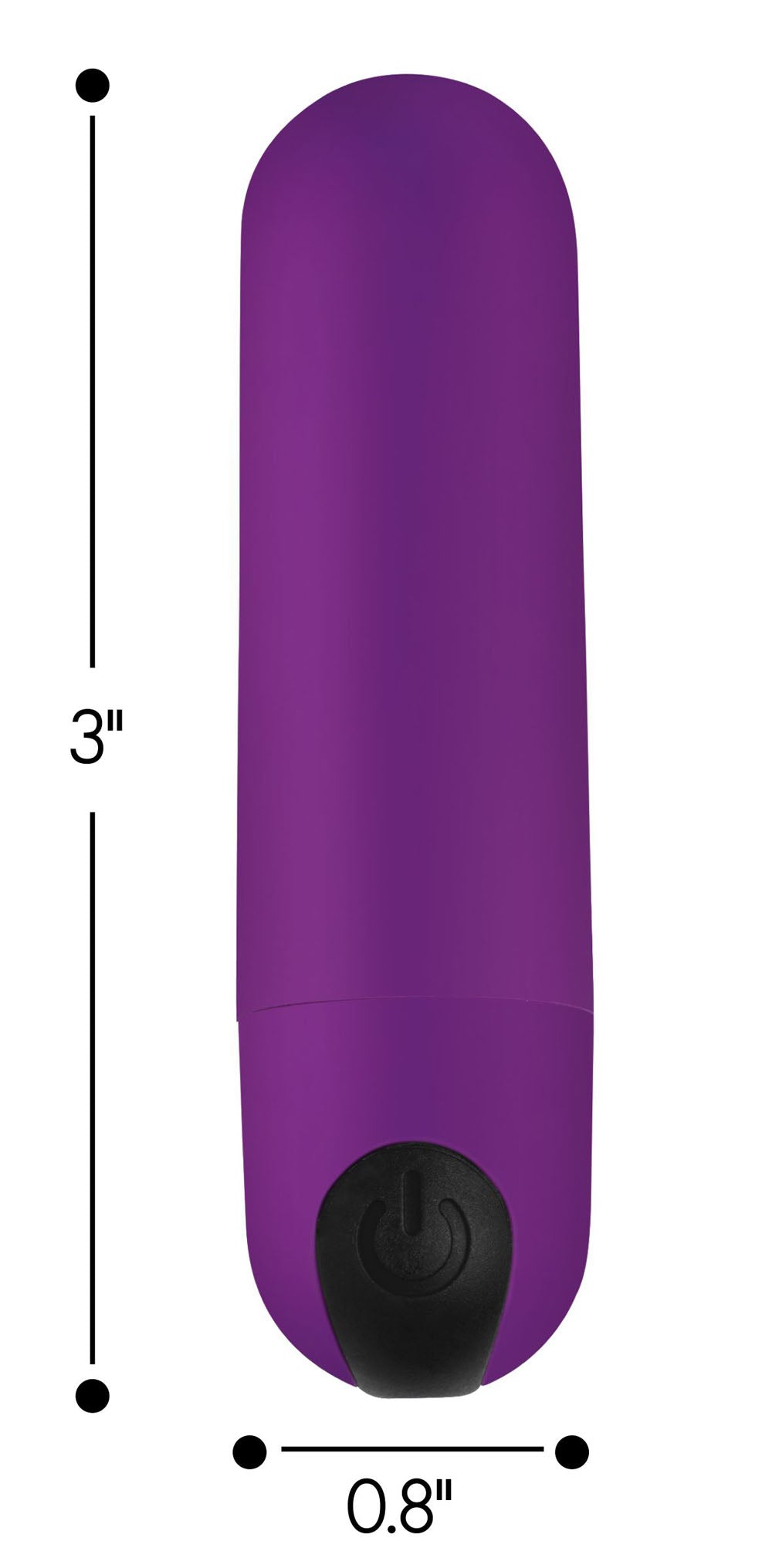 Bang Vibrating Bullet With Remote Control - Purple