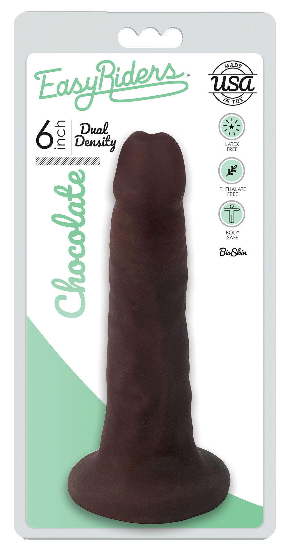 Easy Riders 6 Inch Slim Dong - Chocolate