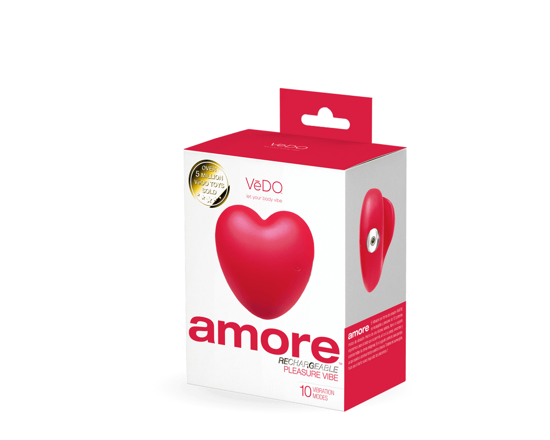 Amore Rechargeable Pleasure Vibe - Red