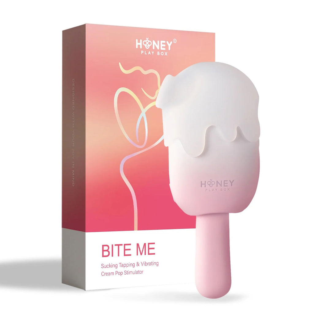 Bite Me Cream Pop Stimulator - Pink