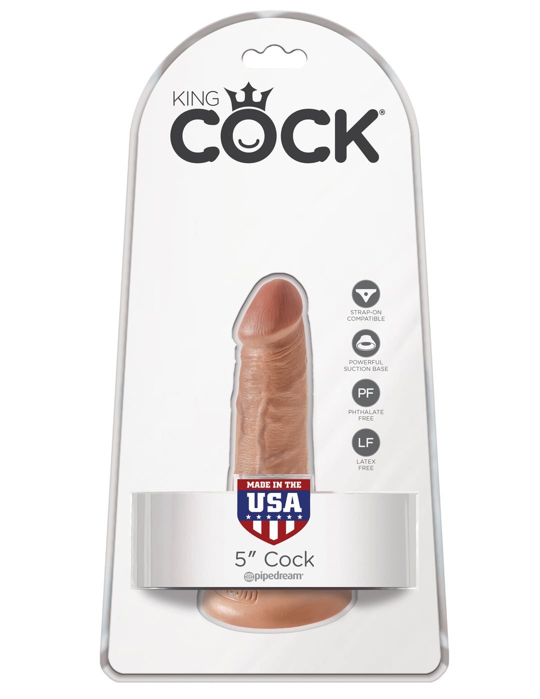 King Cock 5 Inch Cock - Tan