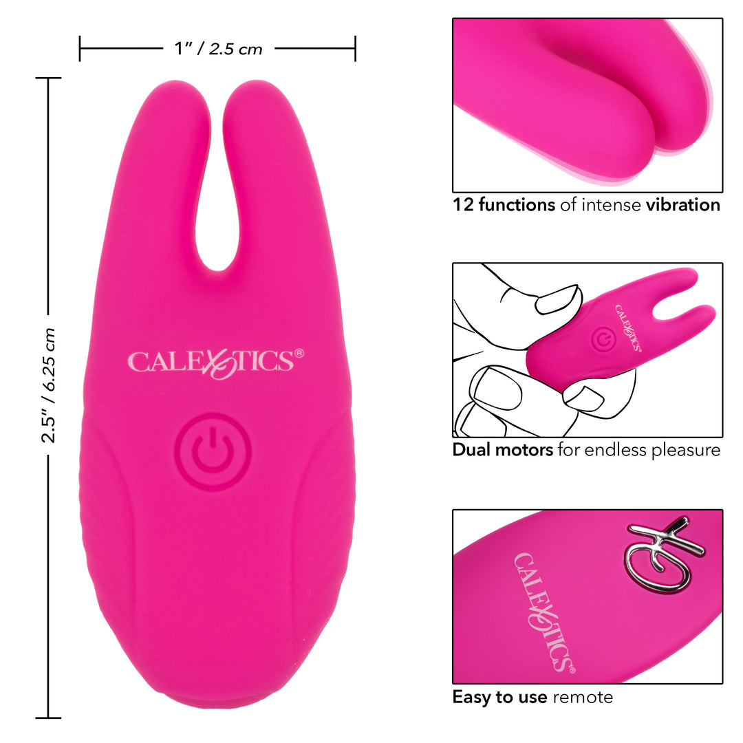 Silicone Remote Nipple Clamps - Pink