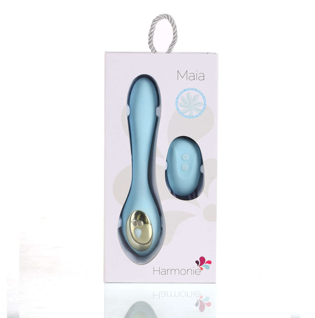 Harmonie Rechargeable Remote Silicone Bendable  Vibrator - Teal