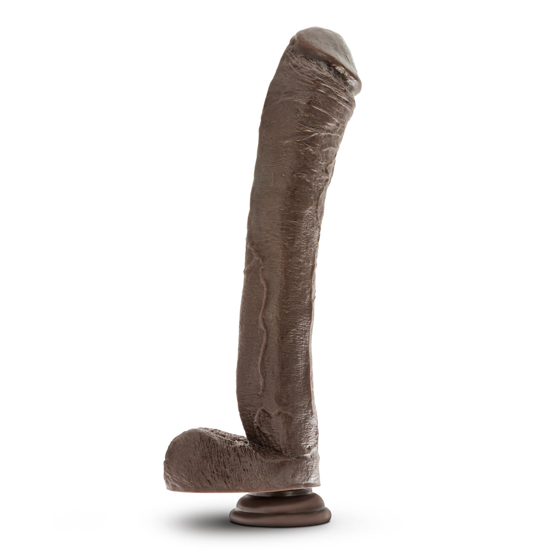 Dr. Skin Mr. Ed 13 Inch Dildo With Suction Cup - Chocolate