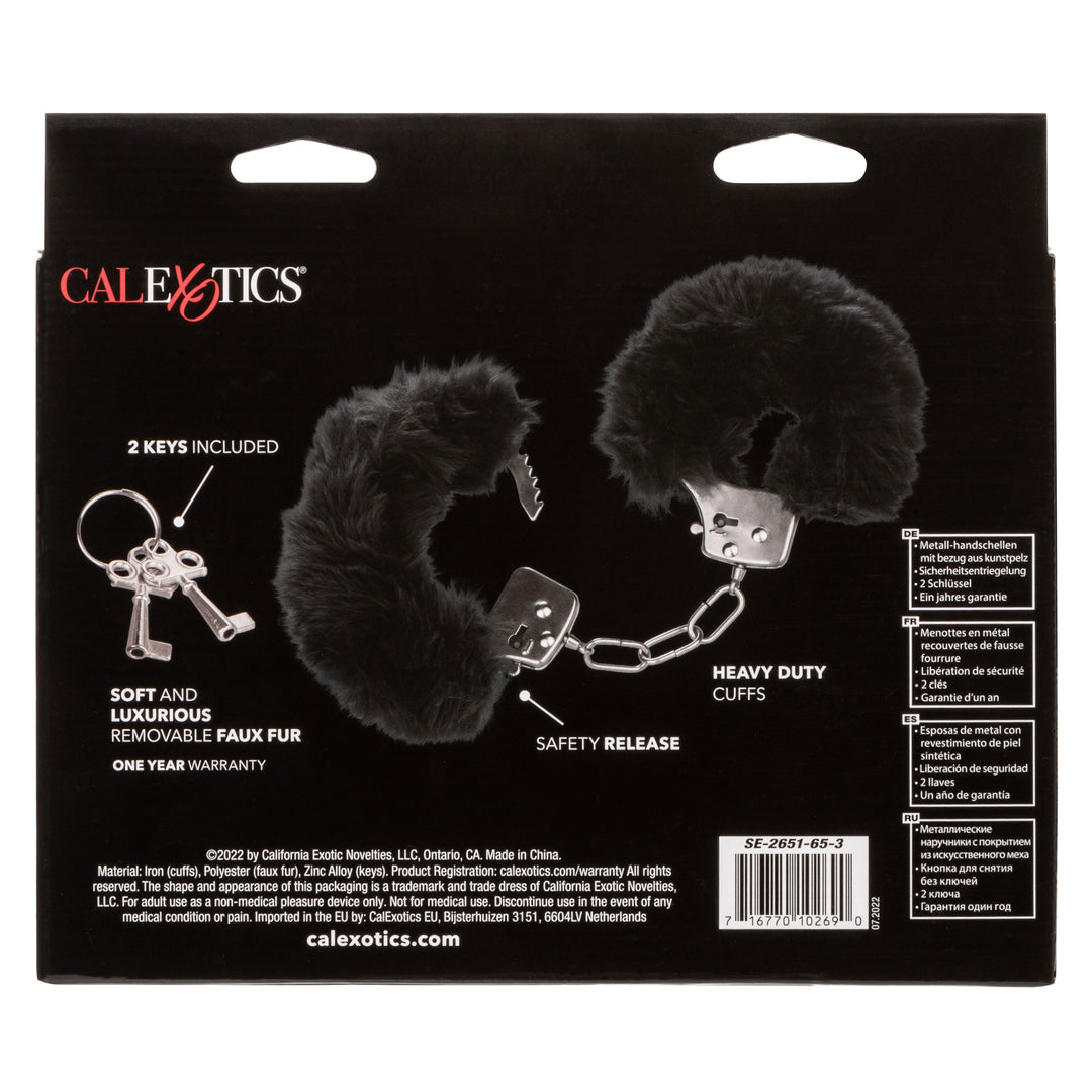 Ultra Fluffy Furry Cuffs - Black