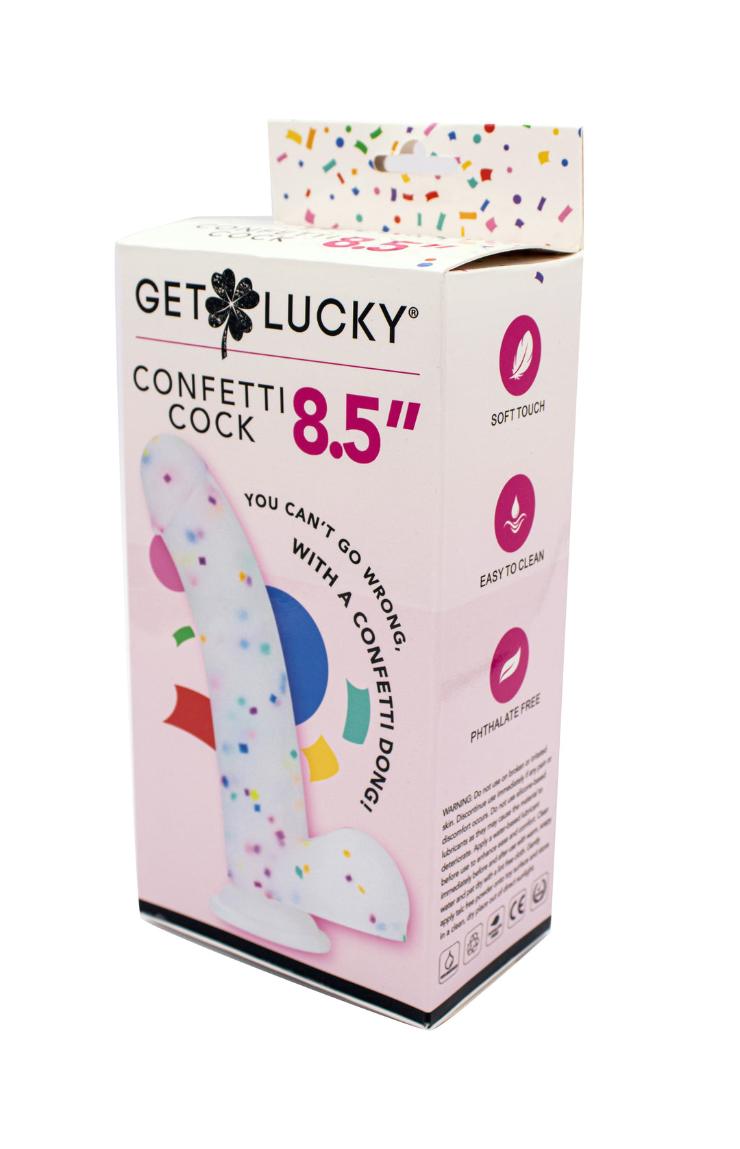 Get Lucky Confetti Cock - 8.5 Inch