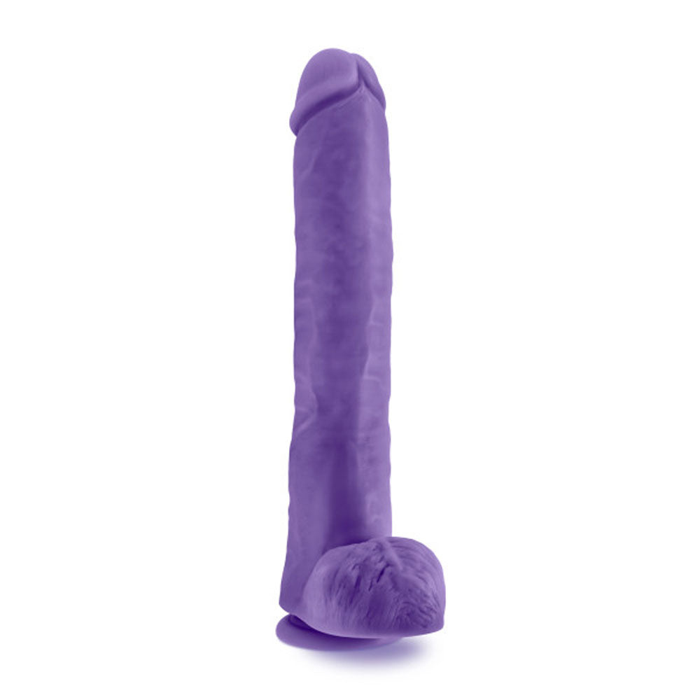 Au Naturel - Bold - Daddy - 14 Inch Dildo - Purple