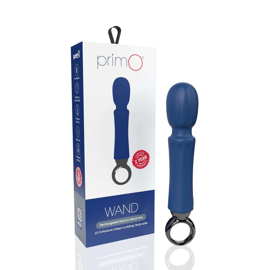 Primo Wand Rechargeable Vibe - Blueberry