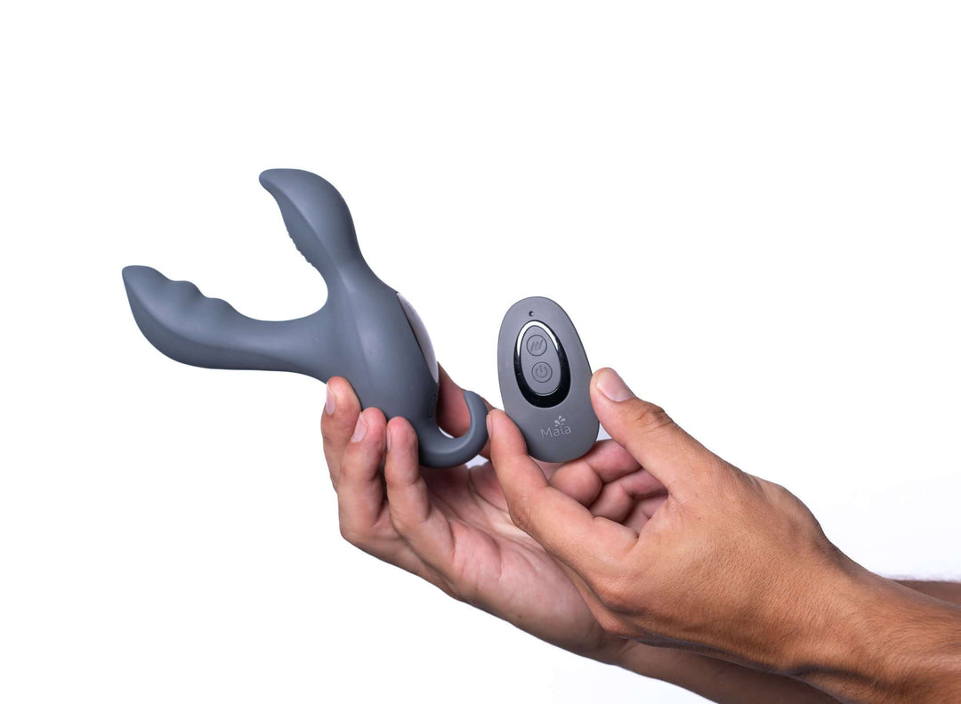 Apollo 15-Function Remote Control Prostate  Massager - Grey