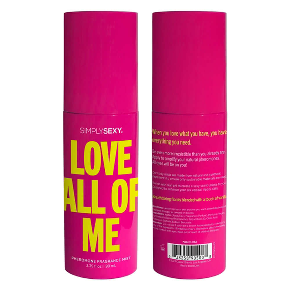 Love All of Me - Pheromone Fragrance Mists 3.35 Oz