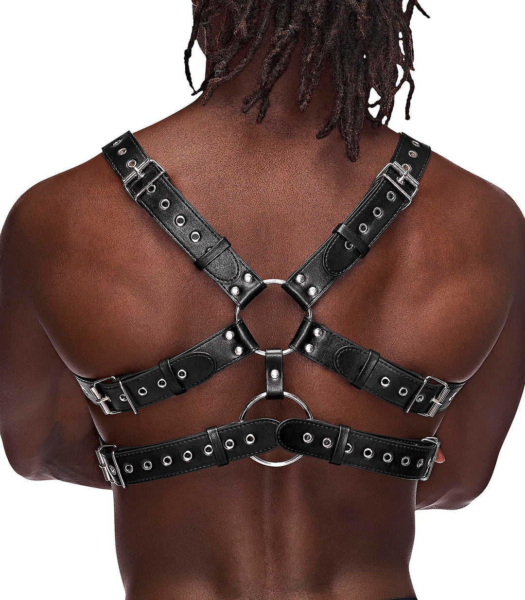 Gemini Leather Harness - One Size - Black