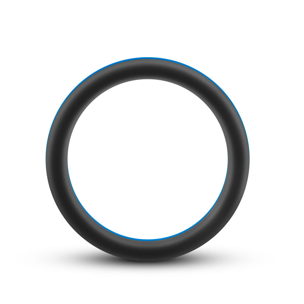 Performance - Silicone Go Pro Cock Ring -  Black/blue/black