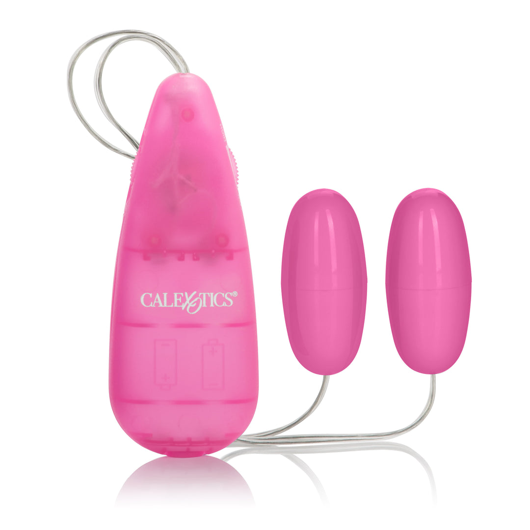 Pocket Exotics Vibrating Double Pink Passion Bullets - Pink