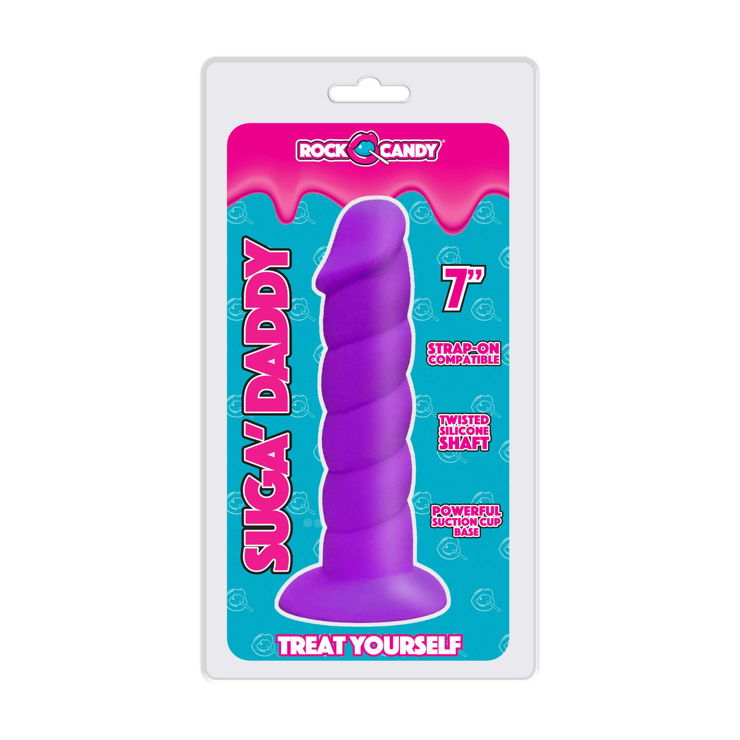 Suga-Daddy 7 Inch Dong - Purple