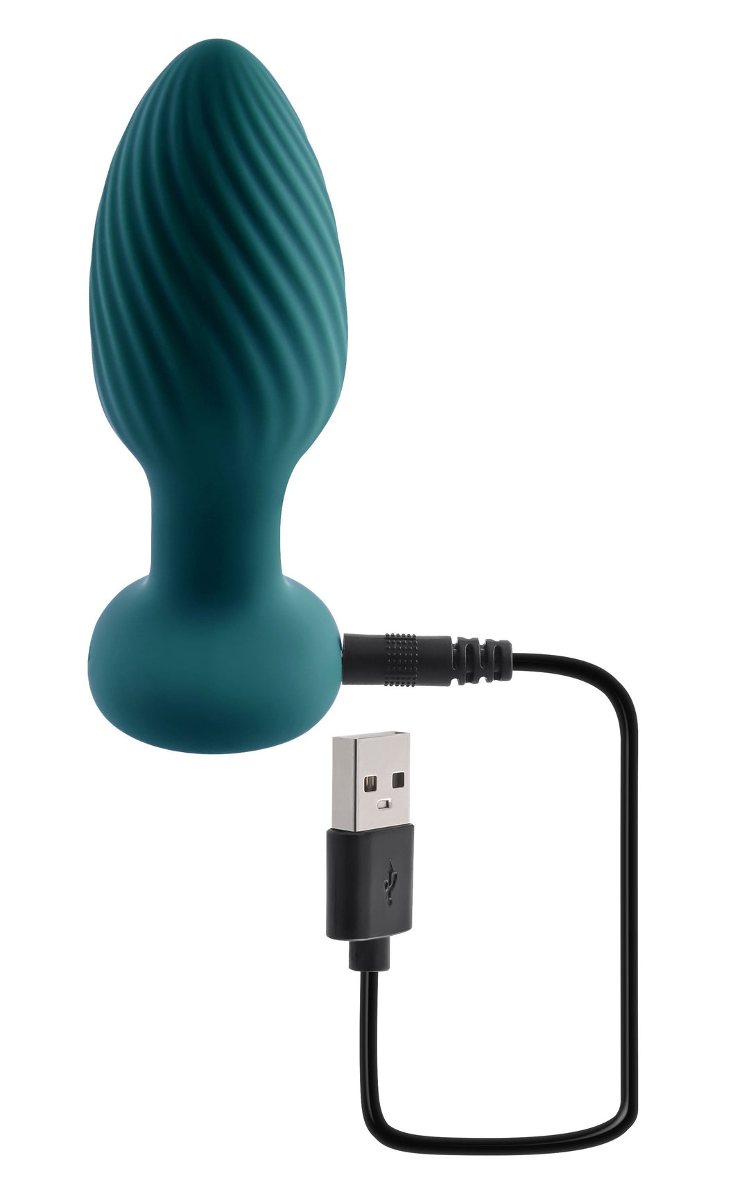 Playboy Pleasure - Spinning Tail Teaser -  Butt Plug - Deep Teal