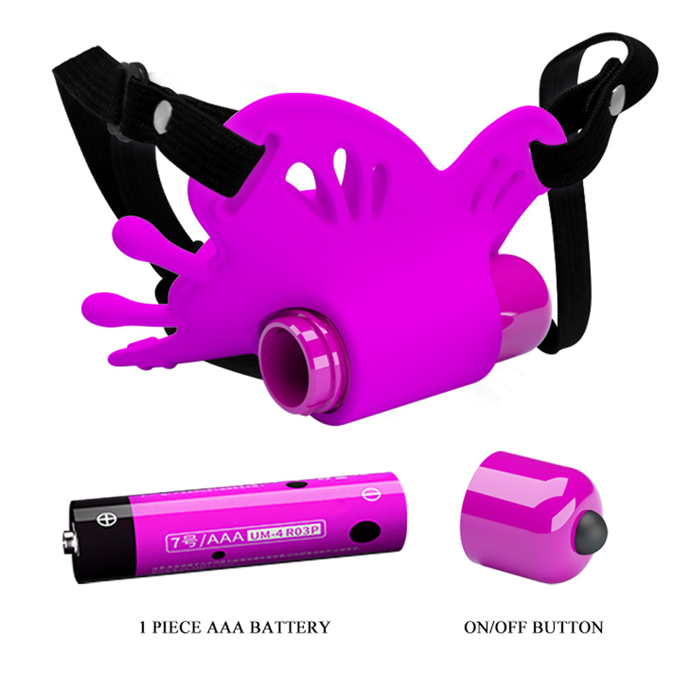 Pretty Love Sloane Battery Powered Clit Stim -  Fuchsia