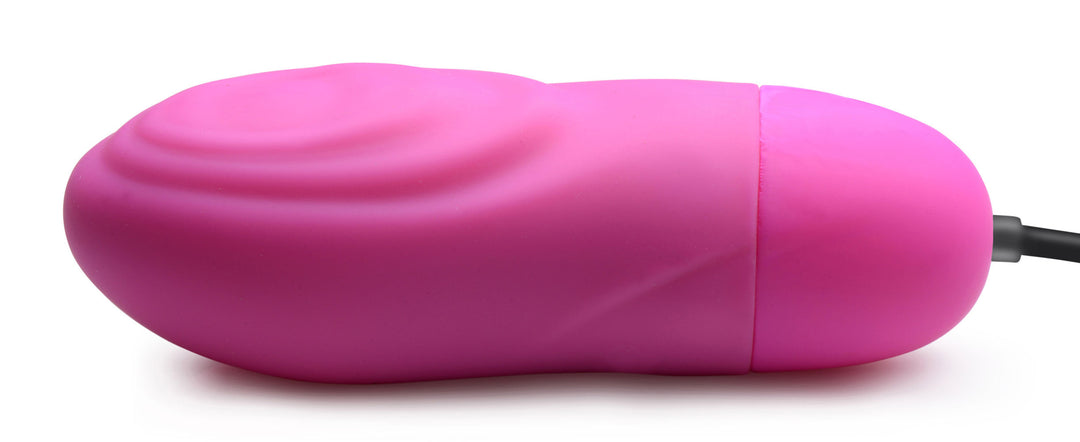 7x Pulsing Rechargeable Silicone Vibrator - Pink