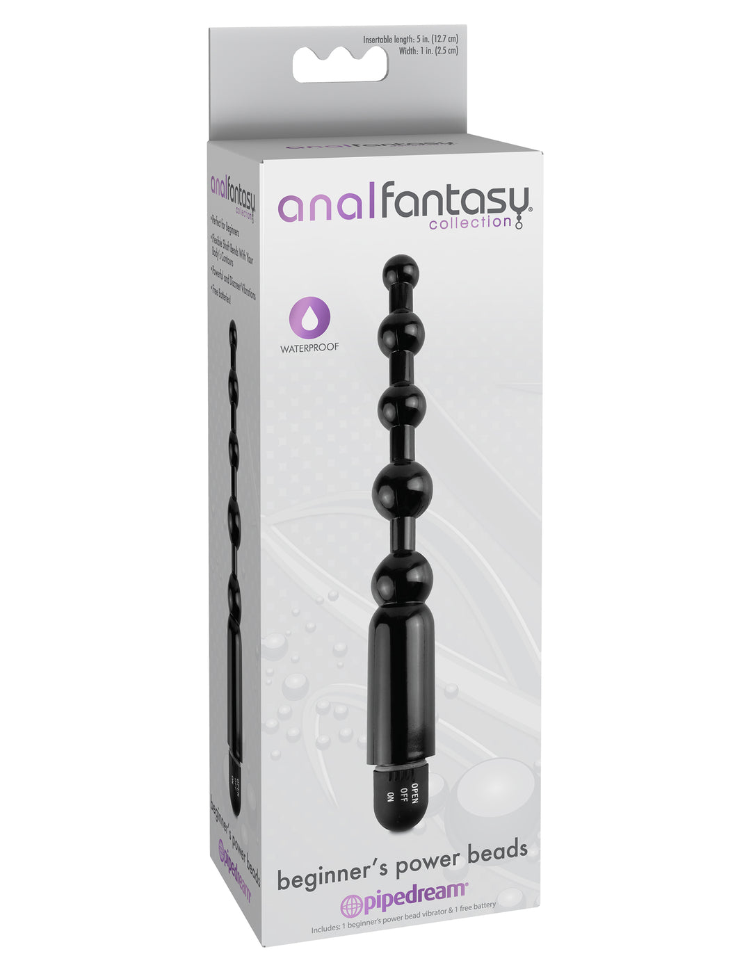 Anal Fantasy Collection Beginners Power Beads - Black