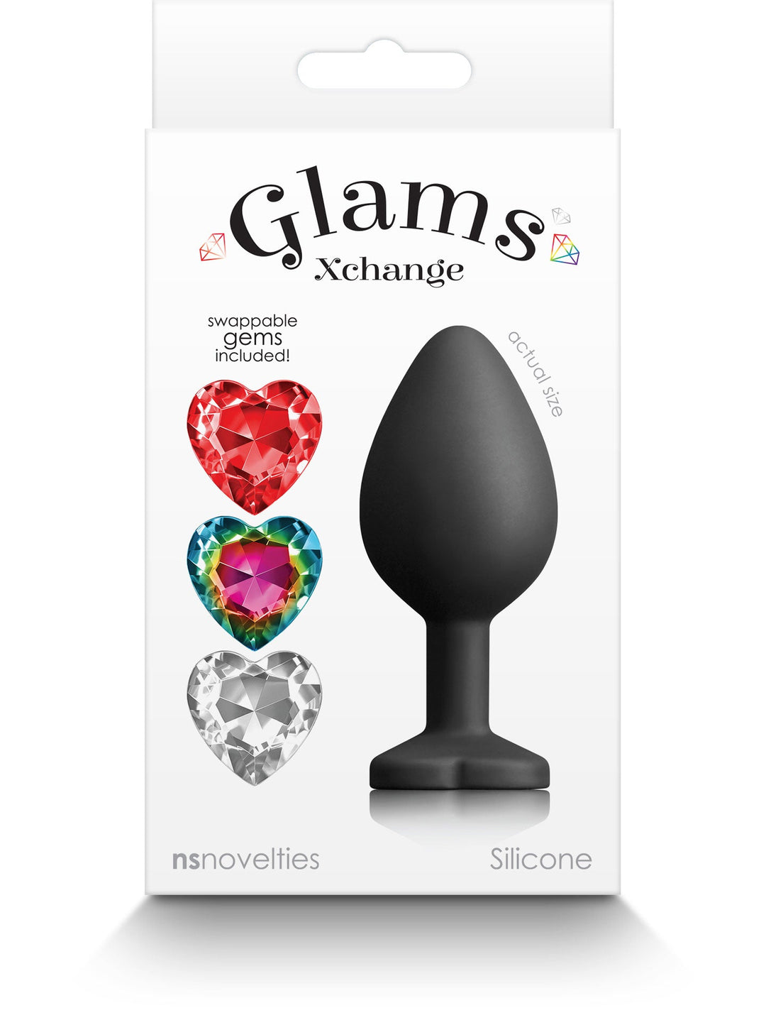 Glams Xchange Heart - Medium - Black