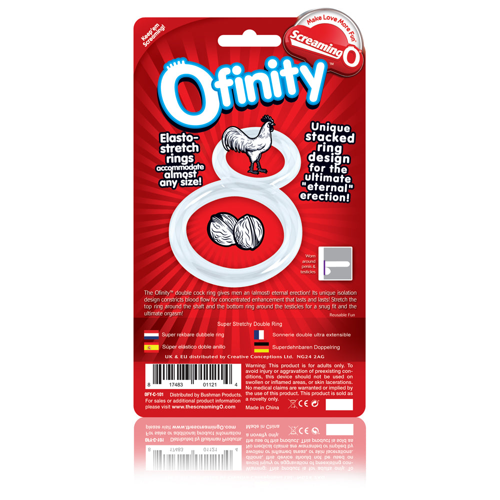 Ofinity Double Ring - Clear