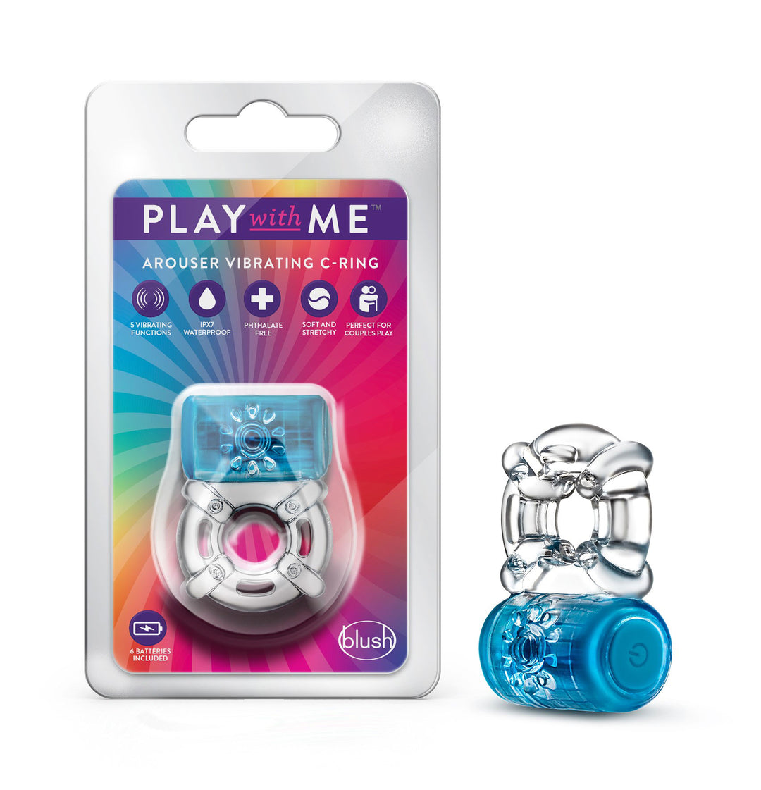 Play With Me - One Night Stand Vibrating C-Ring -  Blue