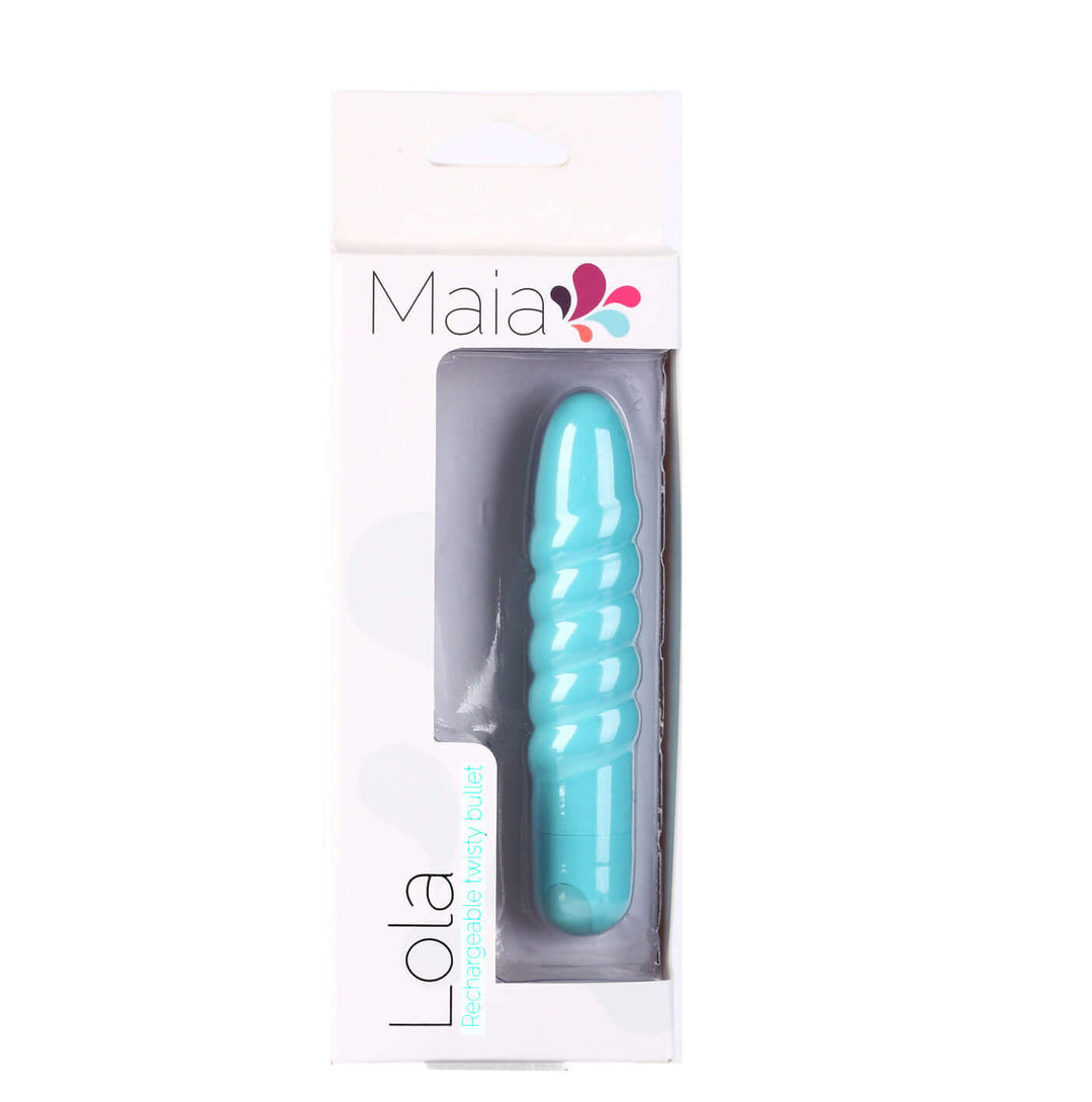 Lola 10 Function Vibrating Twisty Bullet - Teal