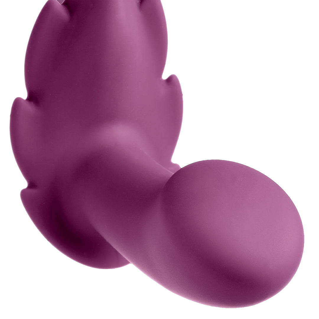 Partner Panty Leaf Vibrator With Remote Control -  Plum