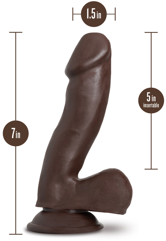 Au Naturel - Troy - 6 Inch Dildo - Chocolate