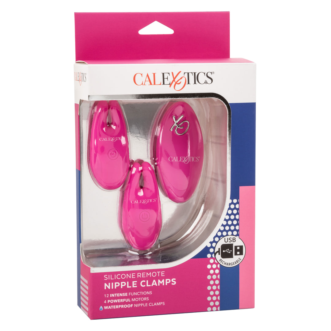 Silicone Remote Nipple Clamps - Pink