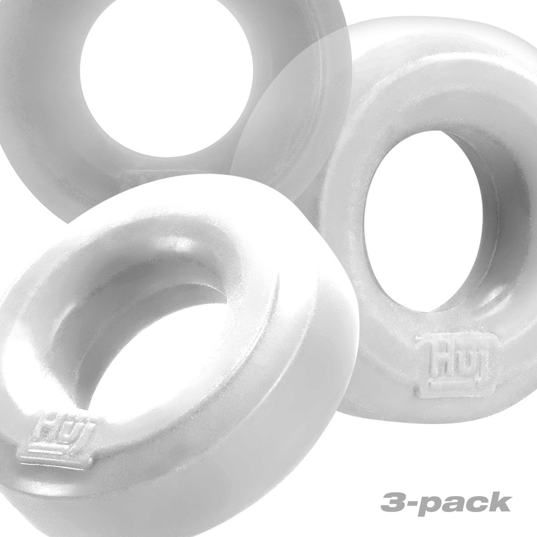 Huj3 C-Ring 3-Pack - White / Clear Ice