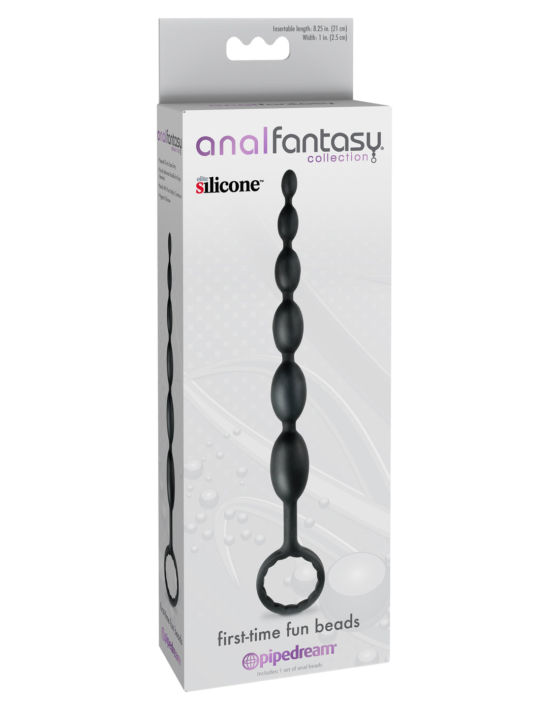 Anal Fantasy Collection First Time Fun Beads - Black