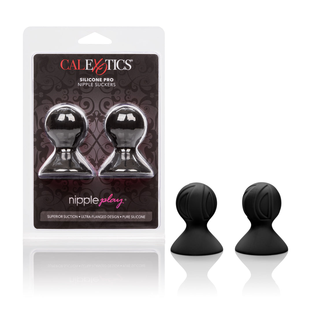 Nipple Play Silicone Pro Nipple Suckers - Black