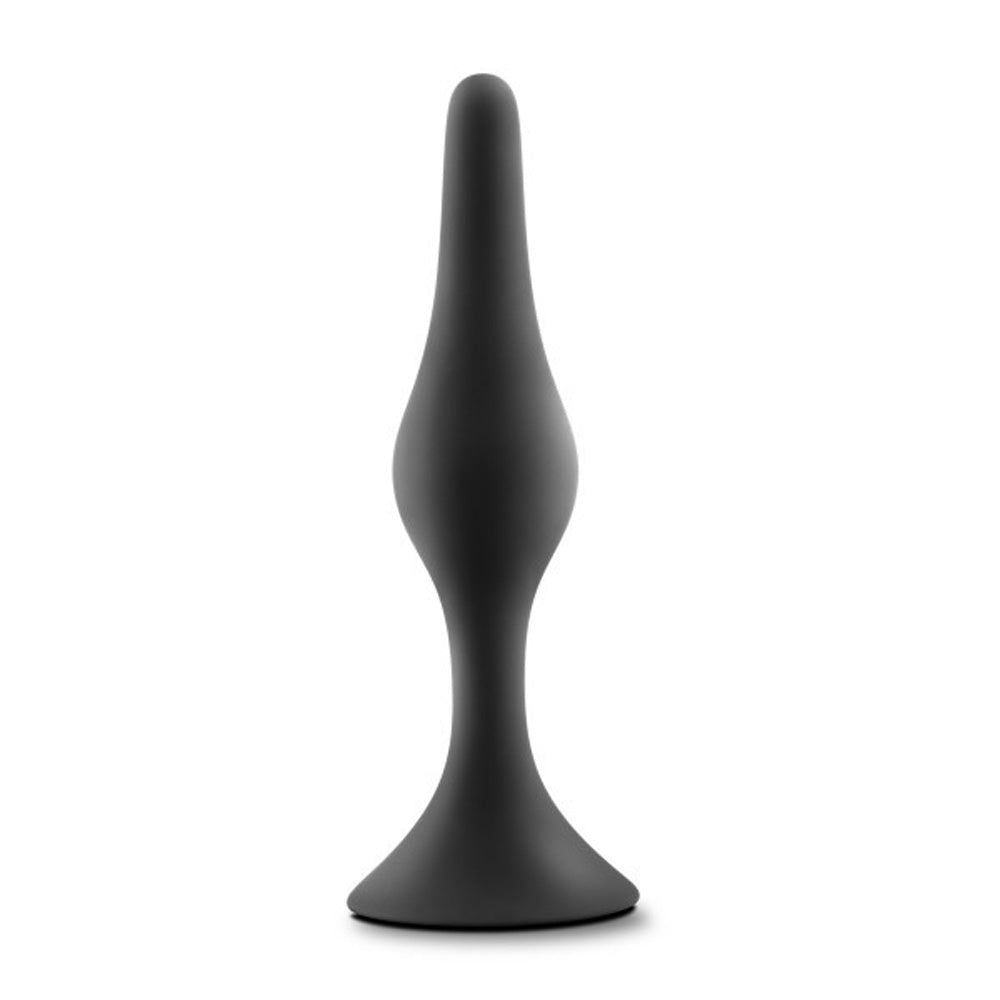 Anal Adventures Platinum - Silicone Beginner Plug  - Medium - Black