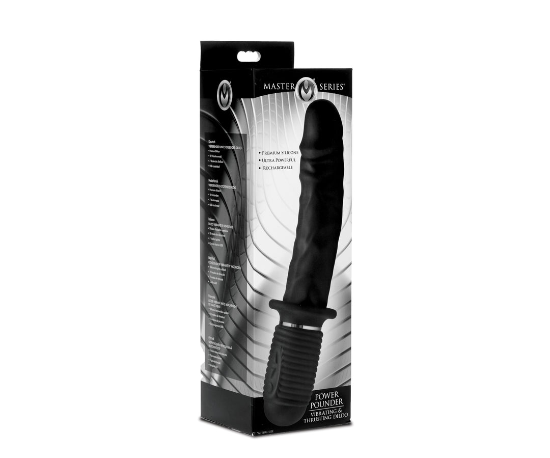 Power Pounder Vibrating and Thrusting Silicone Dildo